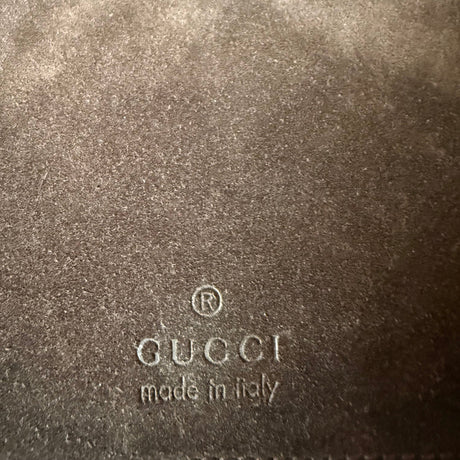 Gucci Vintage Suede Bamboo Flap Bag