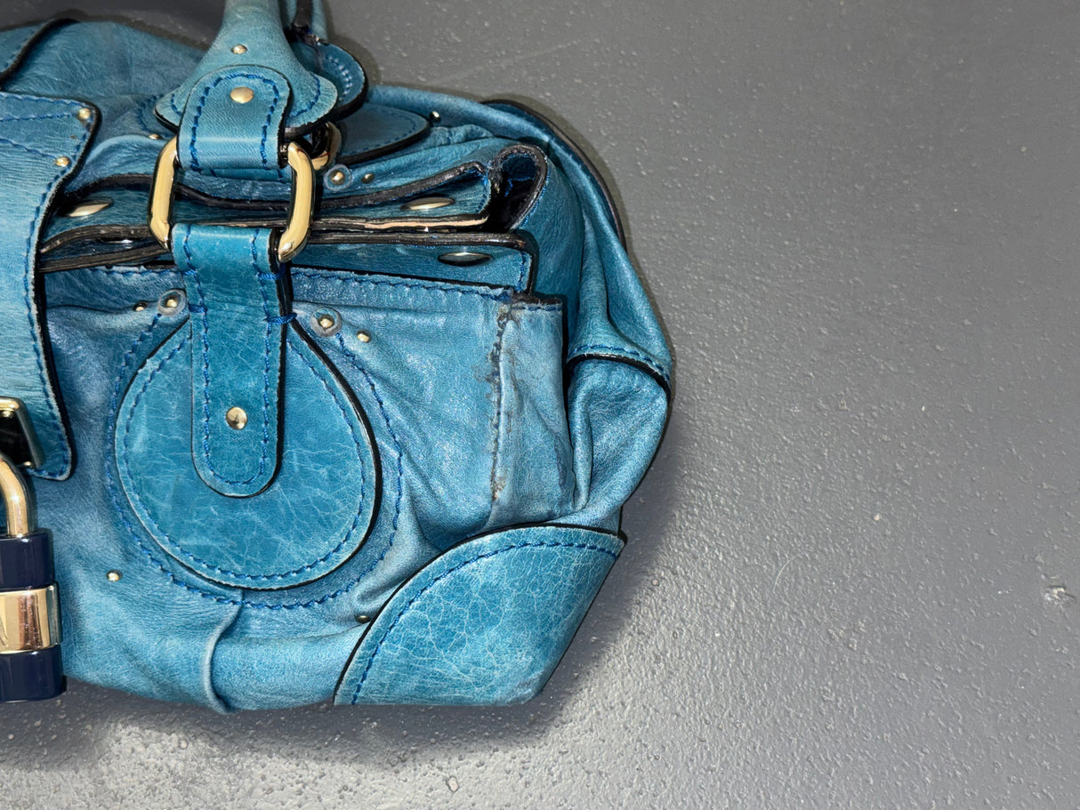 CHLOÉ Large Blue Paddington Bag