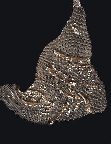 Gold Chainmail Scarf Necklace
