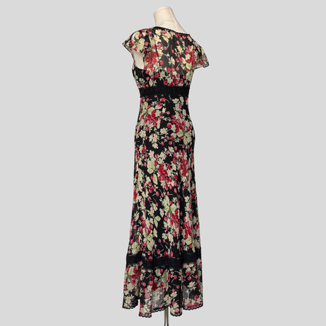 Cherry print midi dress