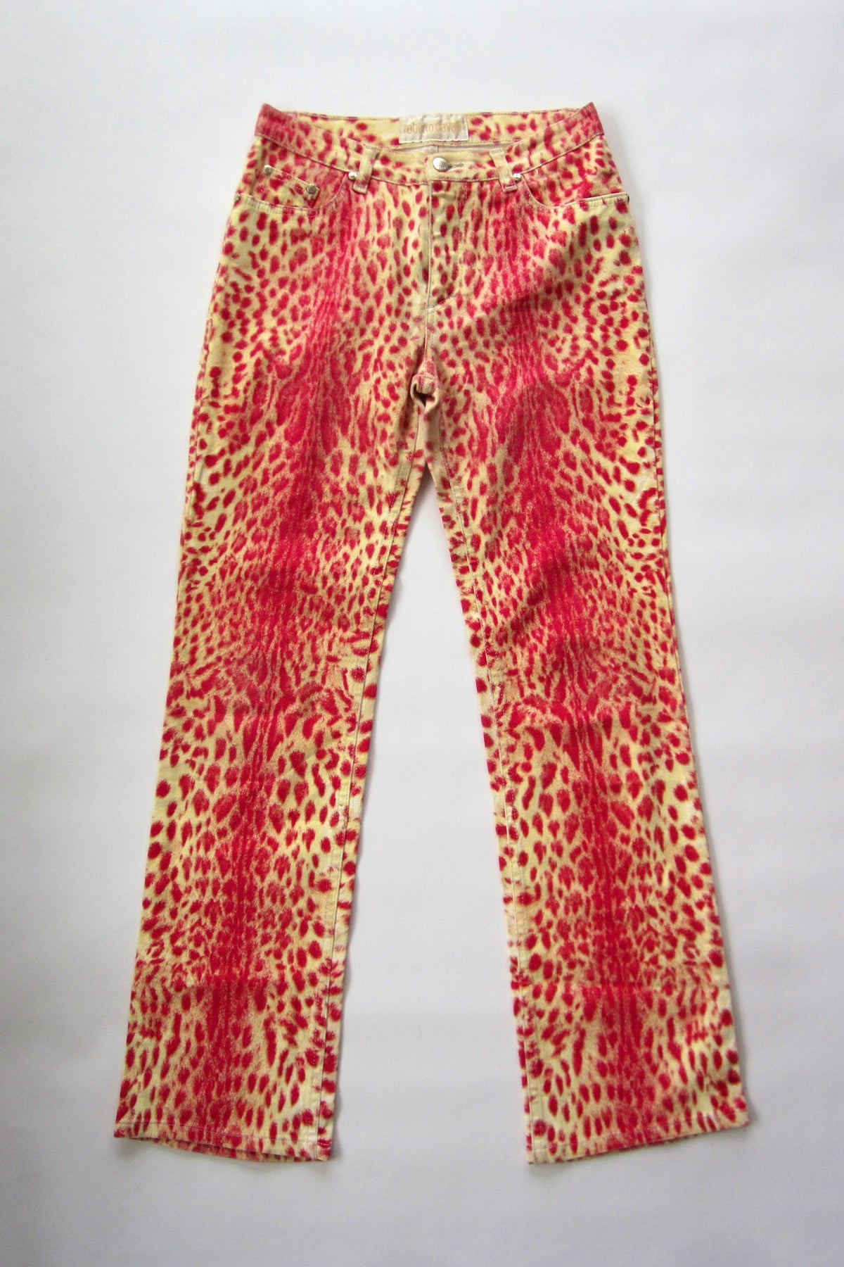 SS 2000 Archival Roberto Cavalli Pink Leopard Print Pants