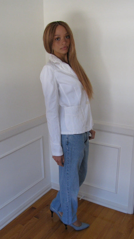 Armani Jeans White Blazer