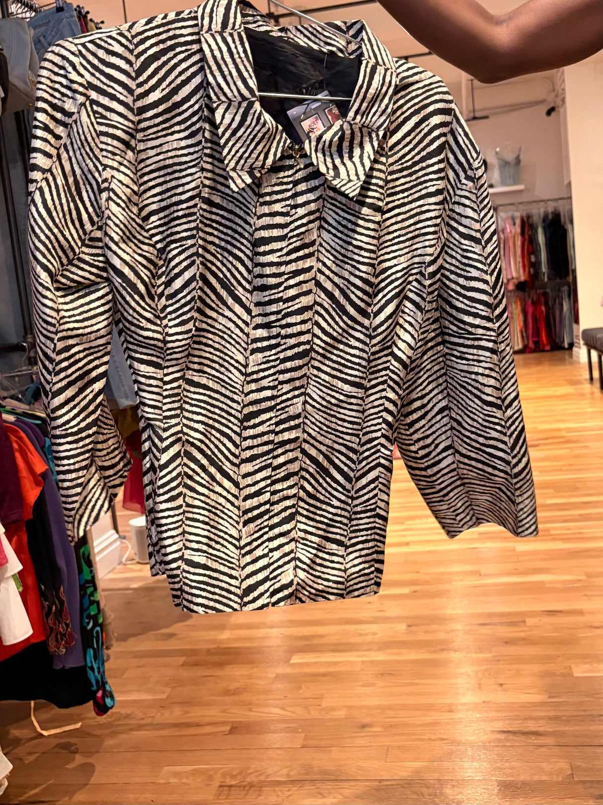 zebra print shirt