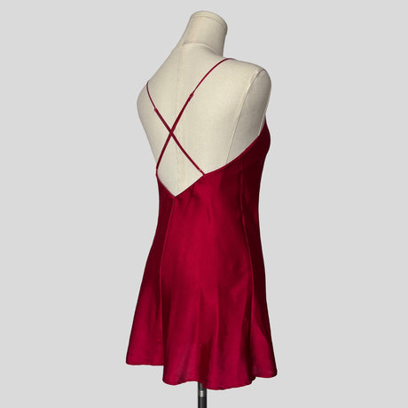 Silky ruched slip