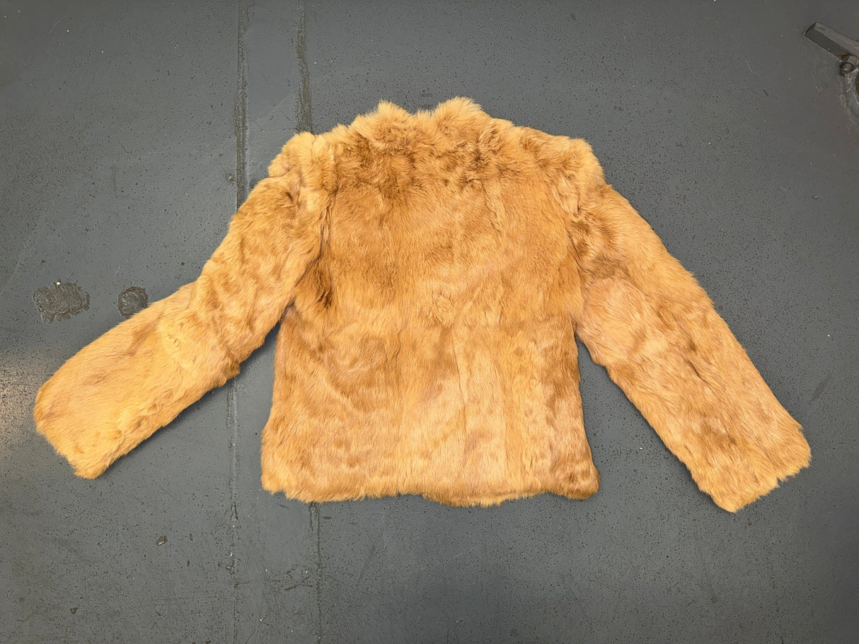 Light Brown Rabbit Fur Jacket