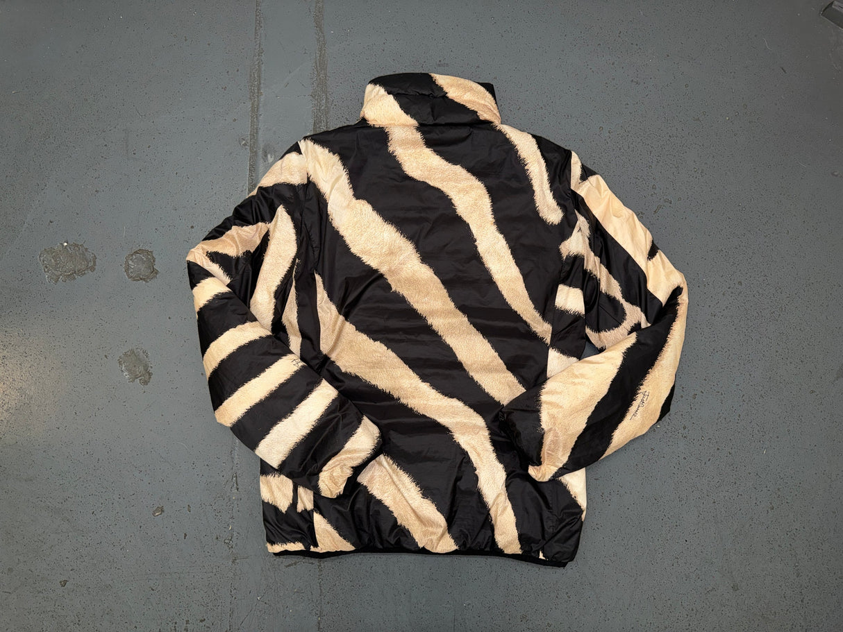 JUST CAVALLI Tiger Print Reversible Puffer Jacket