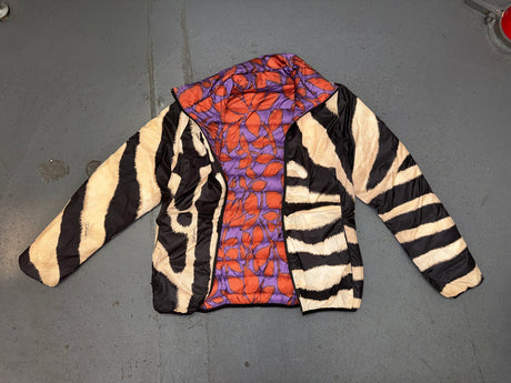 JUST CAVALLI Tiger Print Reversible Puffer Jacket