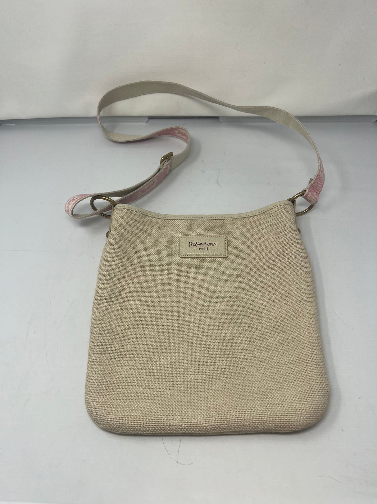 YSL Vintage canvas shoulder/crossbody bag
