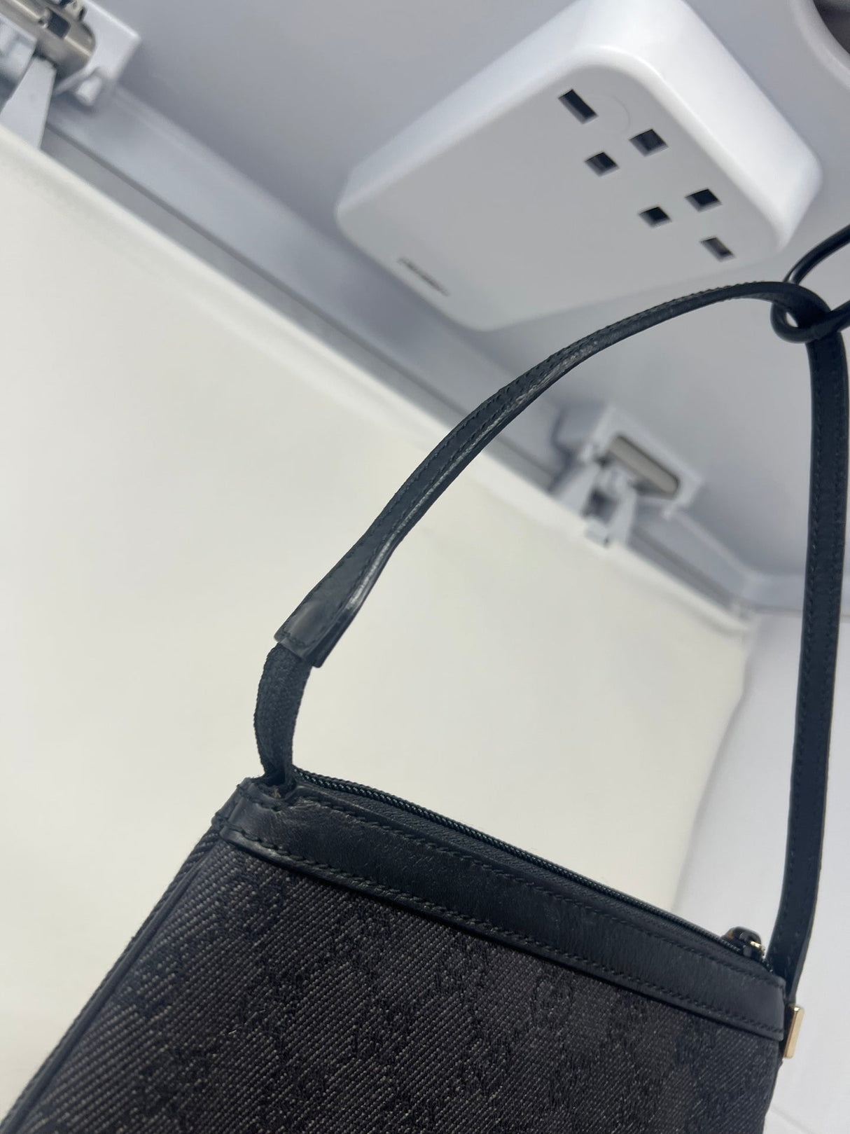 Gucci Small GG Canvas Black Shoulder Bag