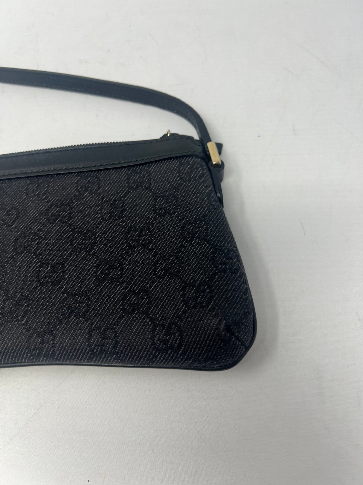 Gucci Small GG Canvas Black Shoulder Bag
