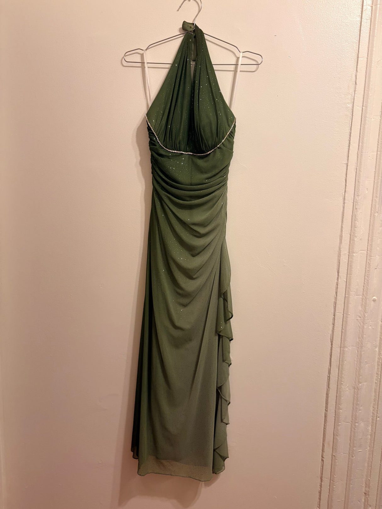 Shimmery Ombré green dress