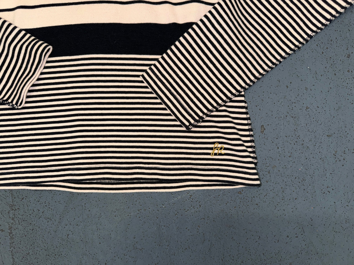 SONIA RYKIEL Pink and Black Striped Sweater