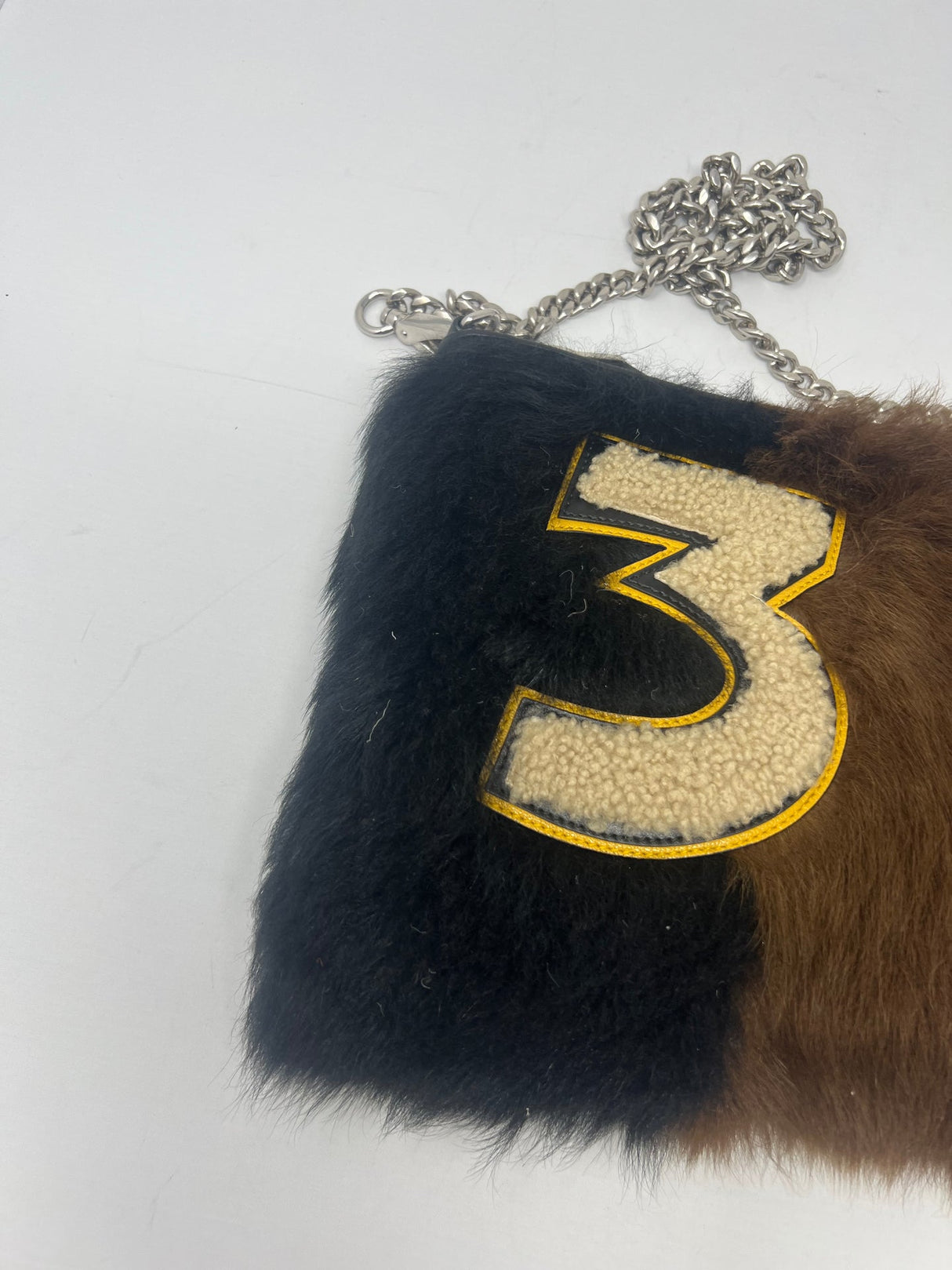 Miu Miu Sheep Fur Clutch Bag