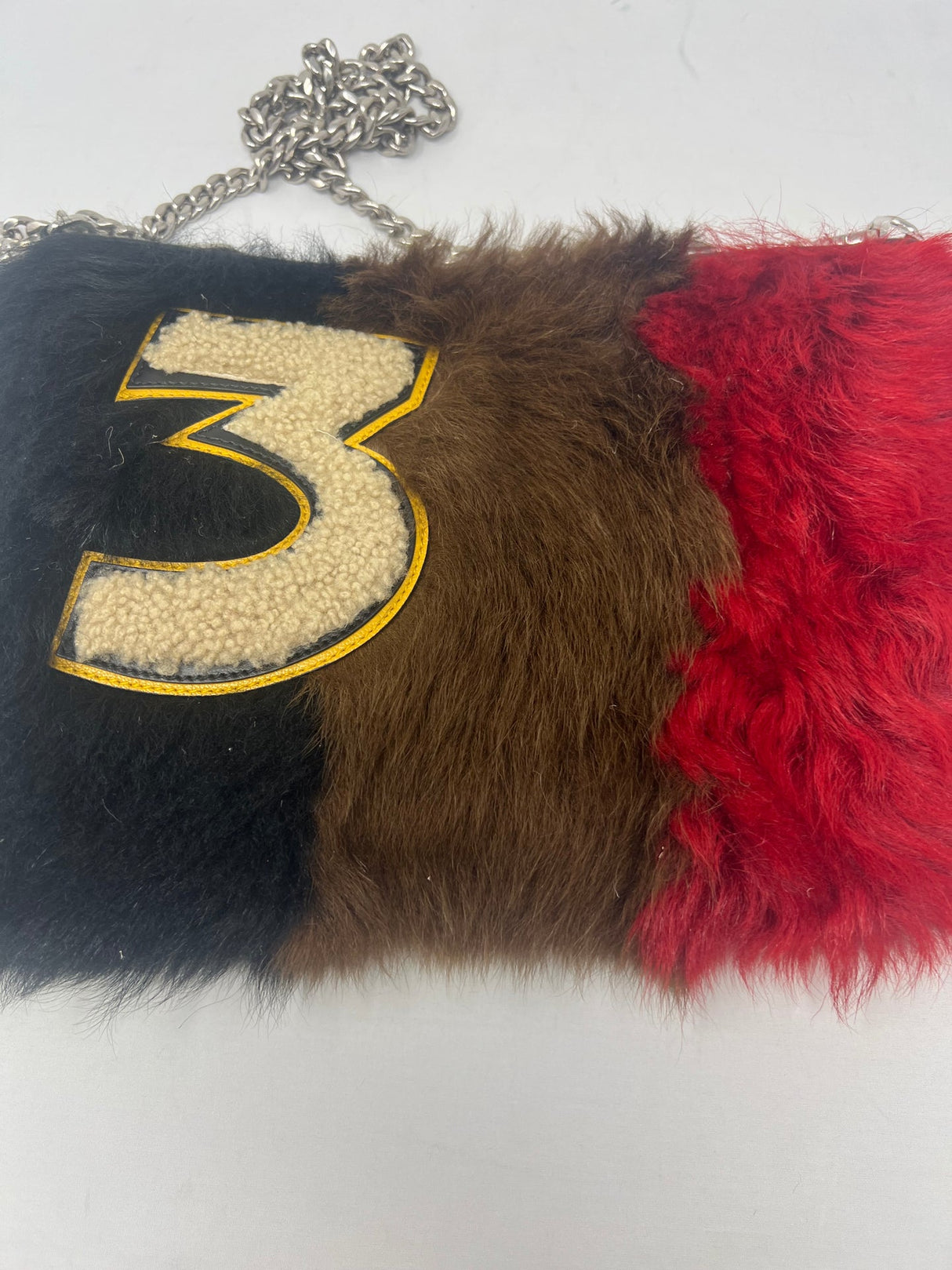 Miu Miu Sheep Fur Clutch Bag