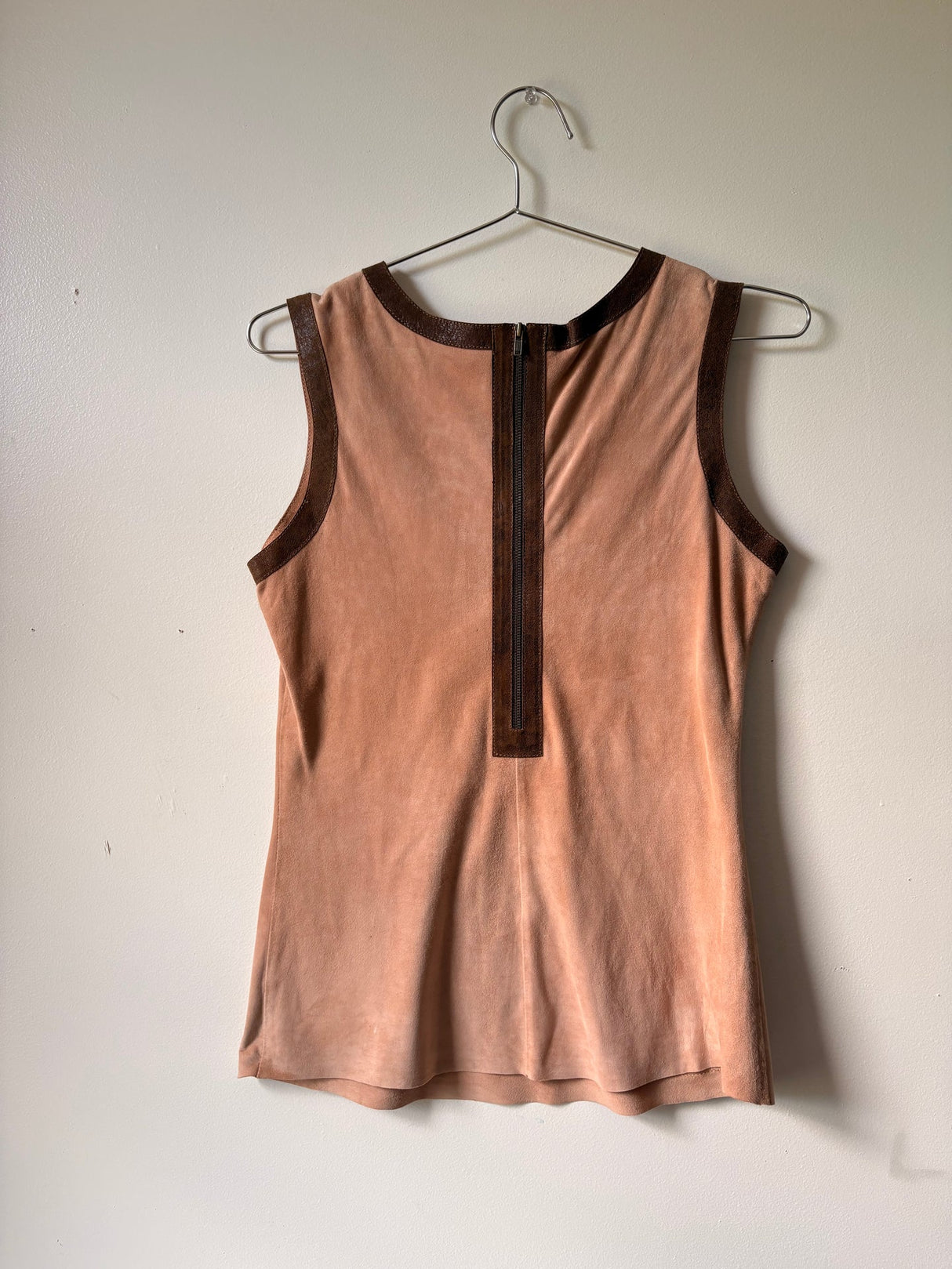 Archival suede top