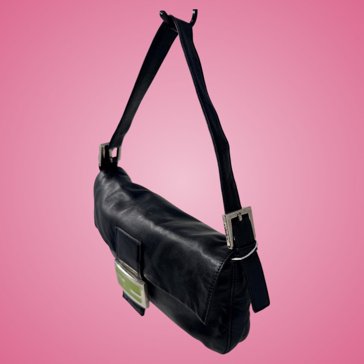 Fendi Baguette Black Leather