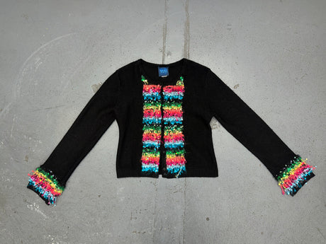 KENZO JEANS Black Sequin Sweater