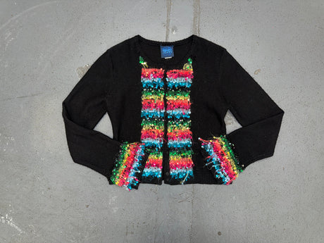 KENZO JEANS Black Sequin Sweater