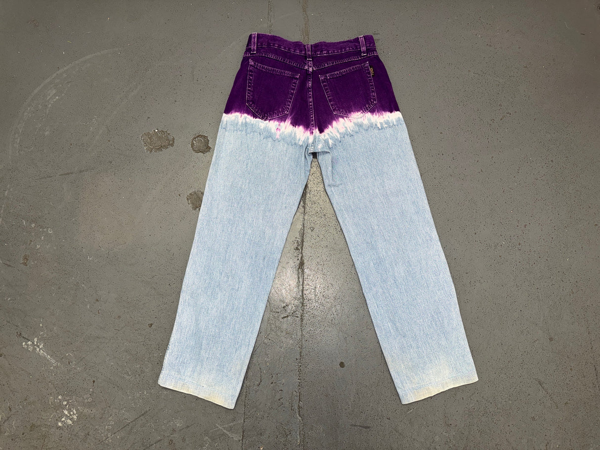 FENDI Purple Tie Dye Jeans