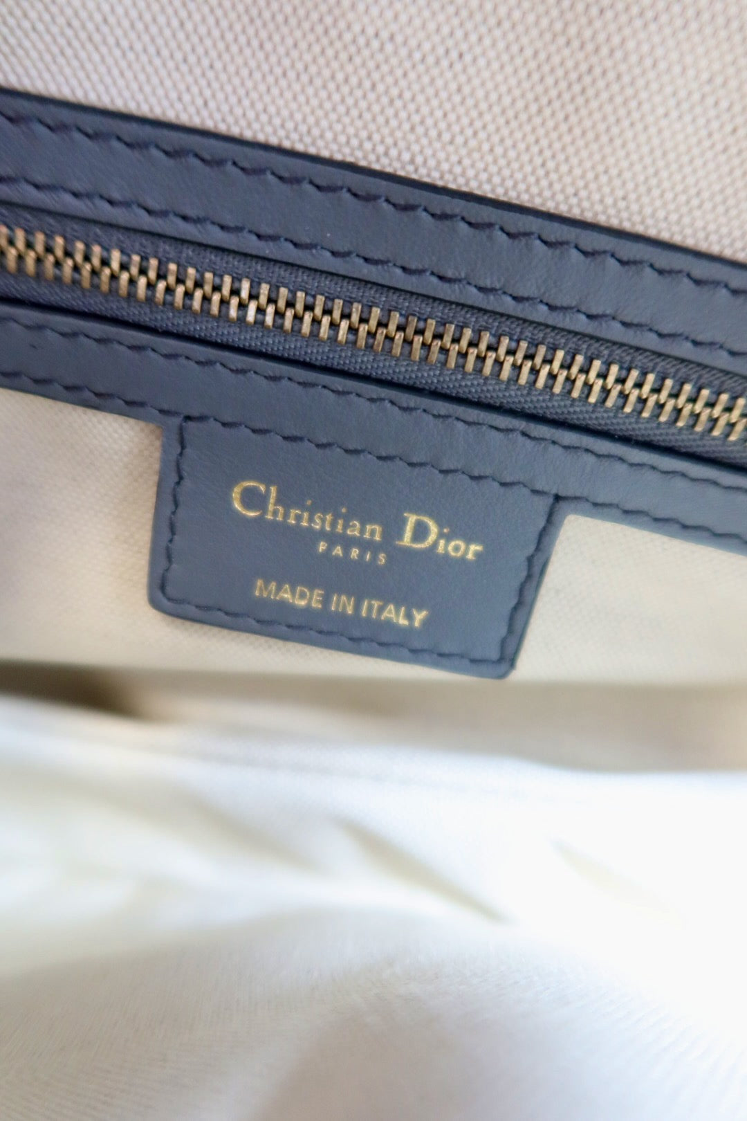 Dior grey toile saddle bag 2