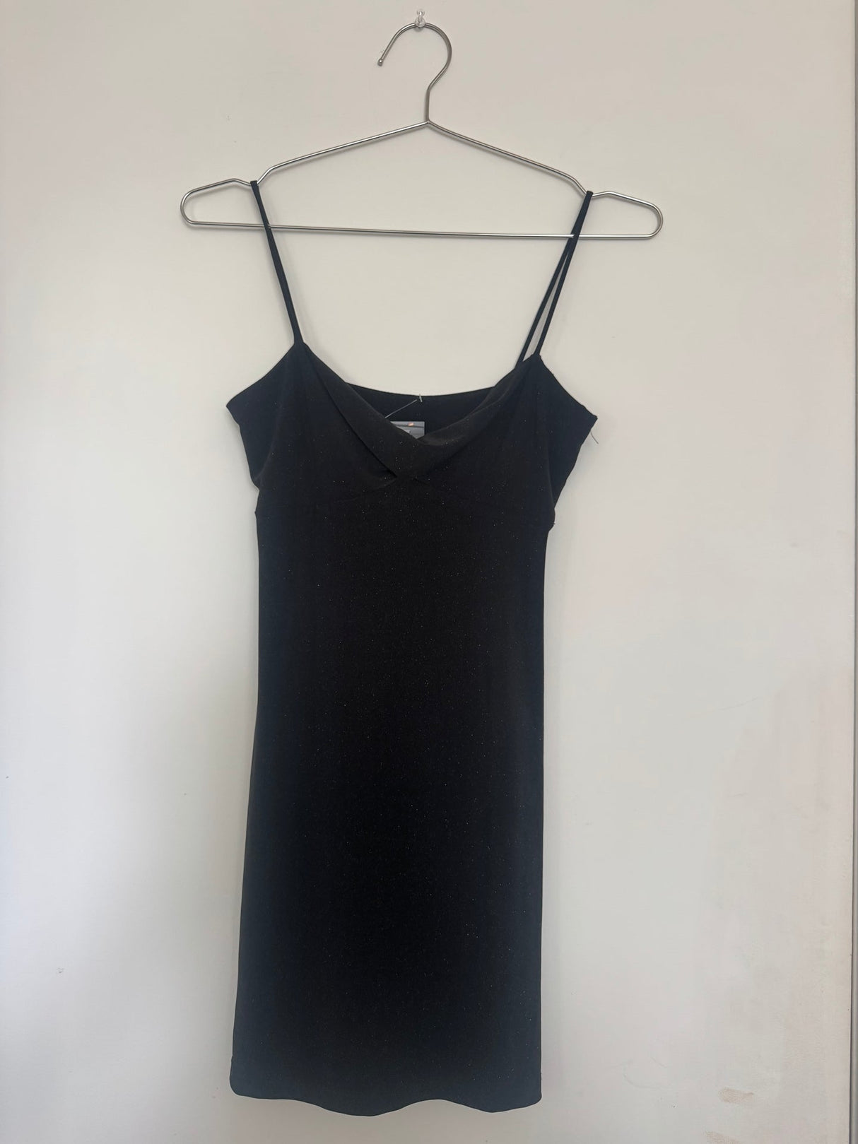 Black glitter top