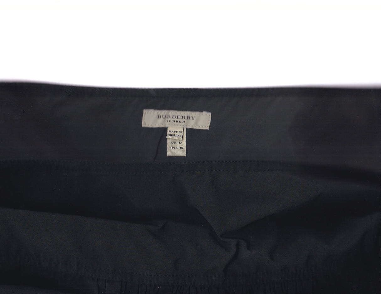 BURBERRY Black Midi Skirt