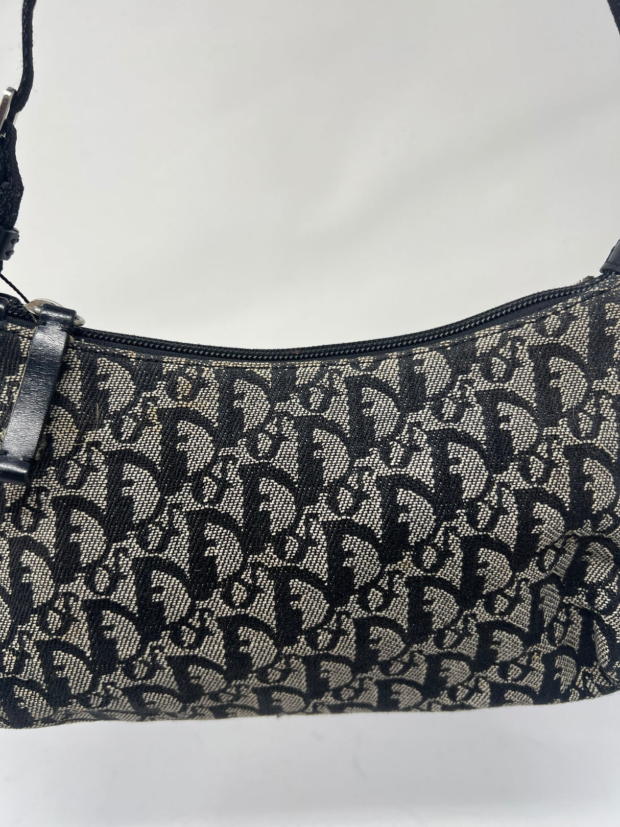 Christian Dior Trotter Jacquard Canvas Shoulder Bag