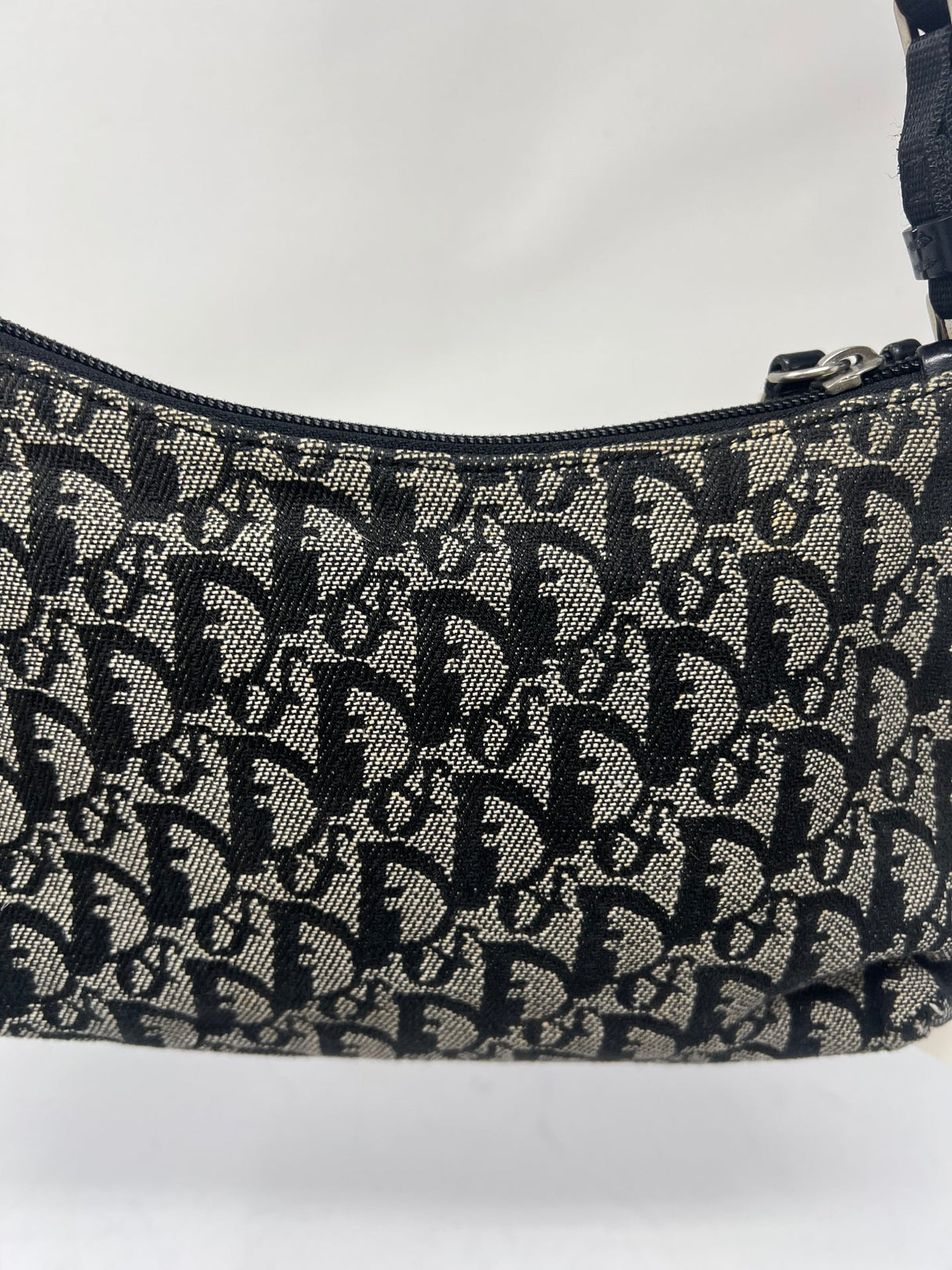 Christian Dior Trotter Jacquard Canvas Shoulder Bag
