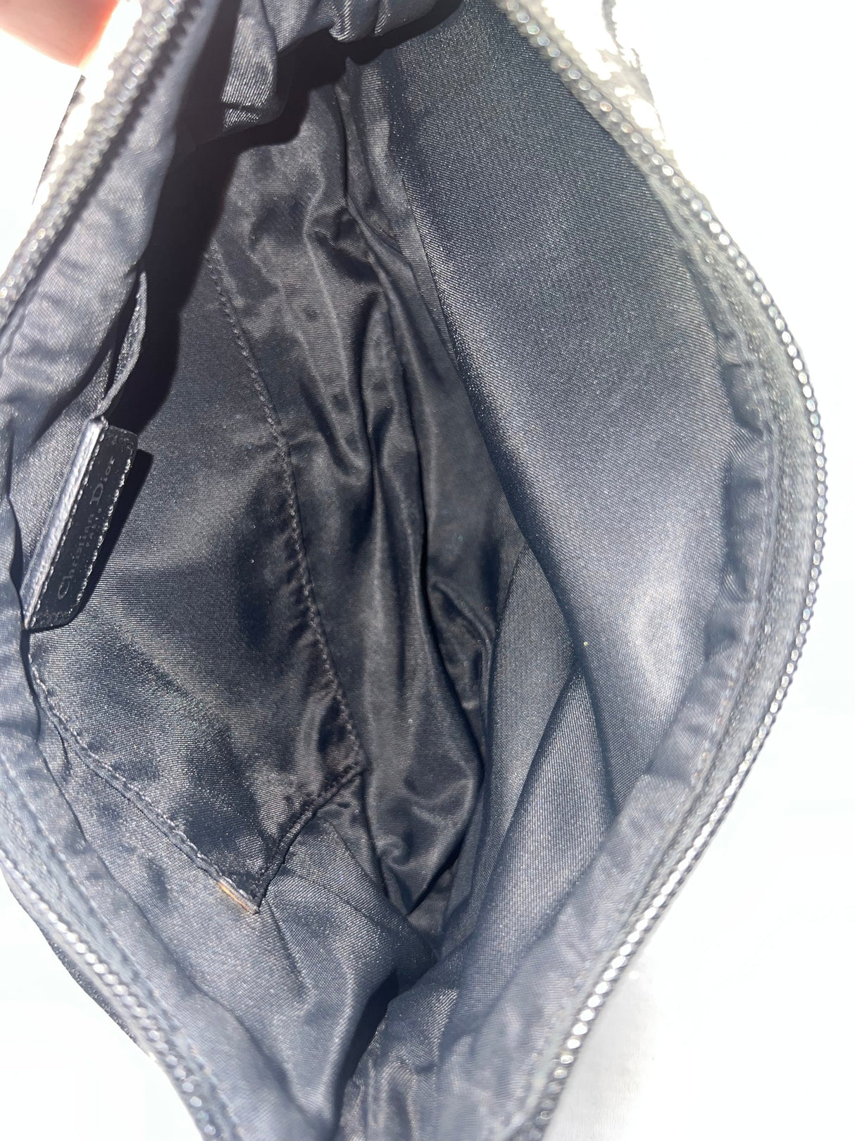 Christian Dior Trotter Jacquard Canvas Shoulder Bag