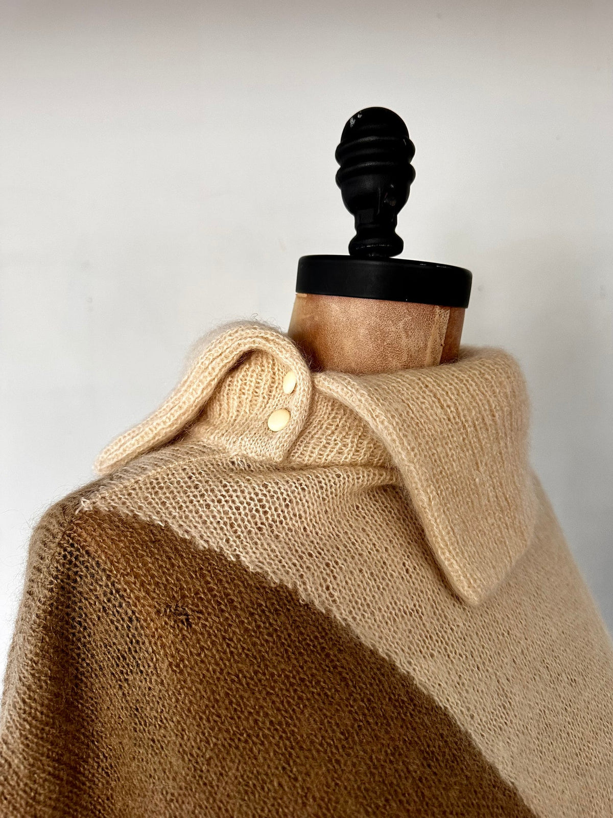 Christian Dior Mohair and Wool Wavy Mock Neck