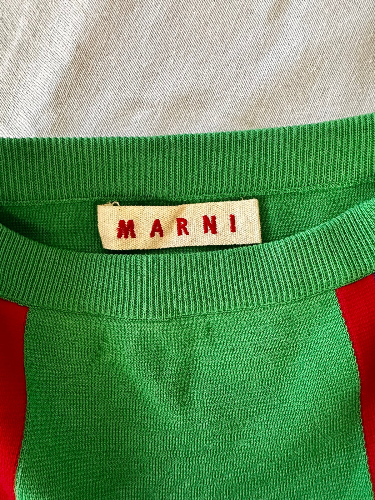 Marni Clover striped knit hot pants