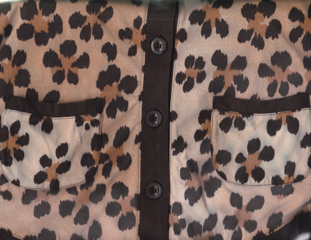 MOSCHINO Leopard Print Cardigan