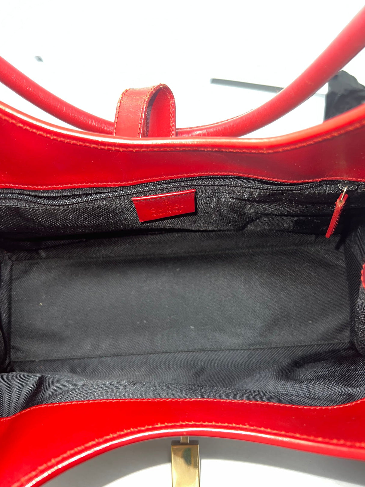 Gucci Jackie Small Red GG Canvas Shoulder Bag