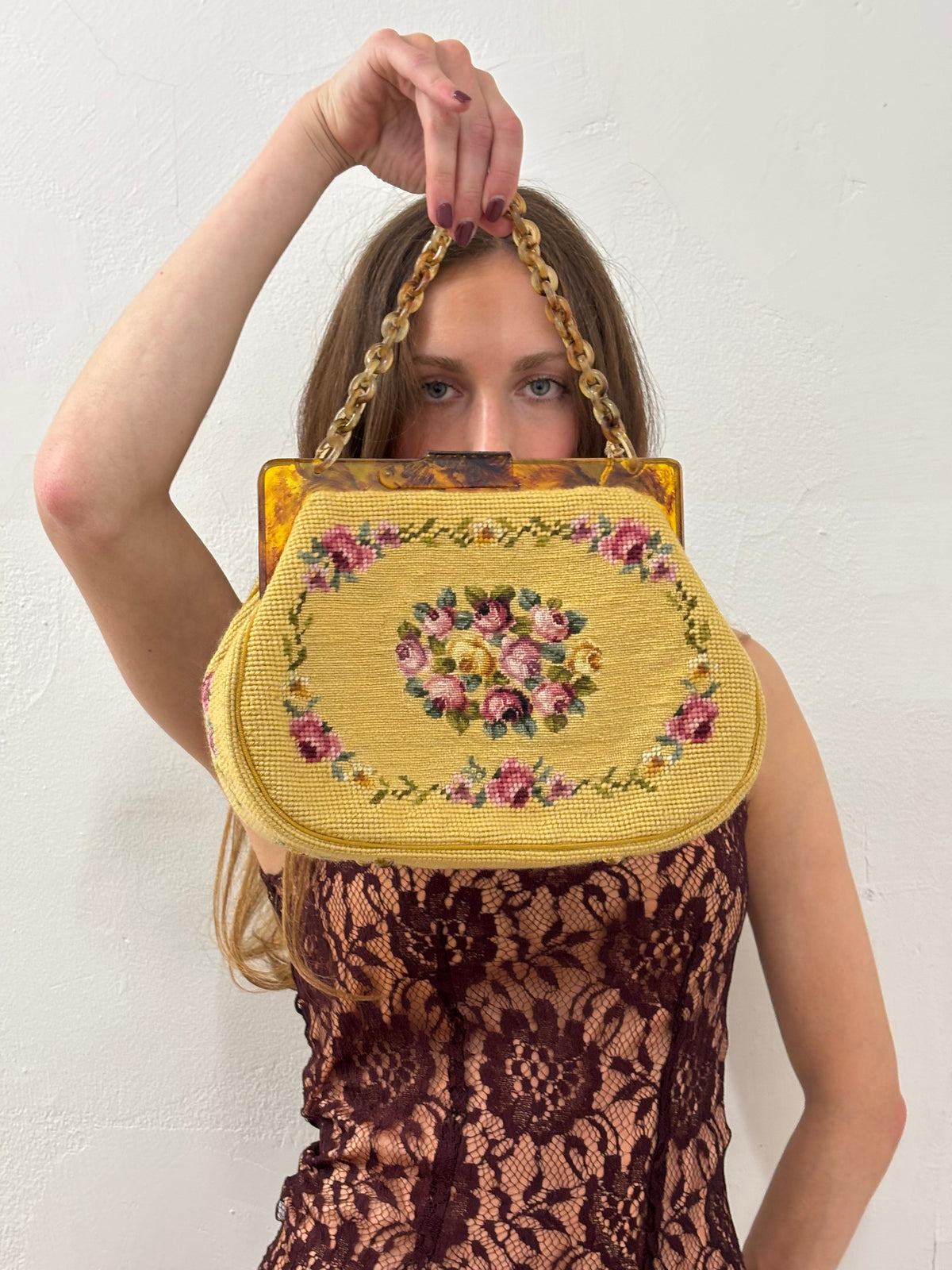 1950's Needlepoint Bag
