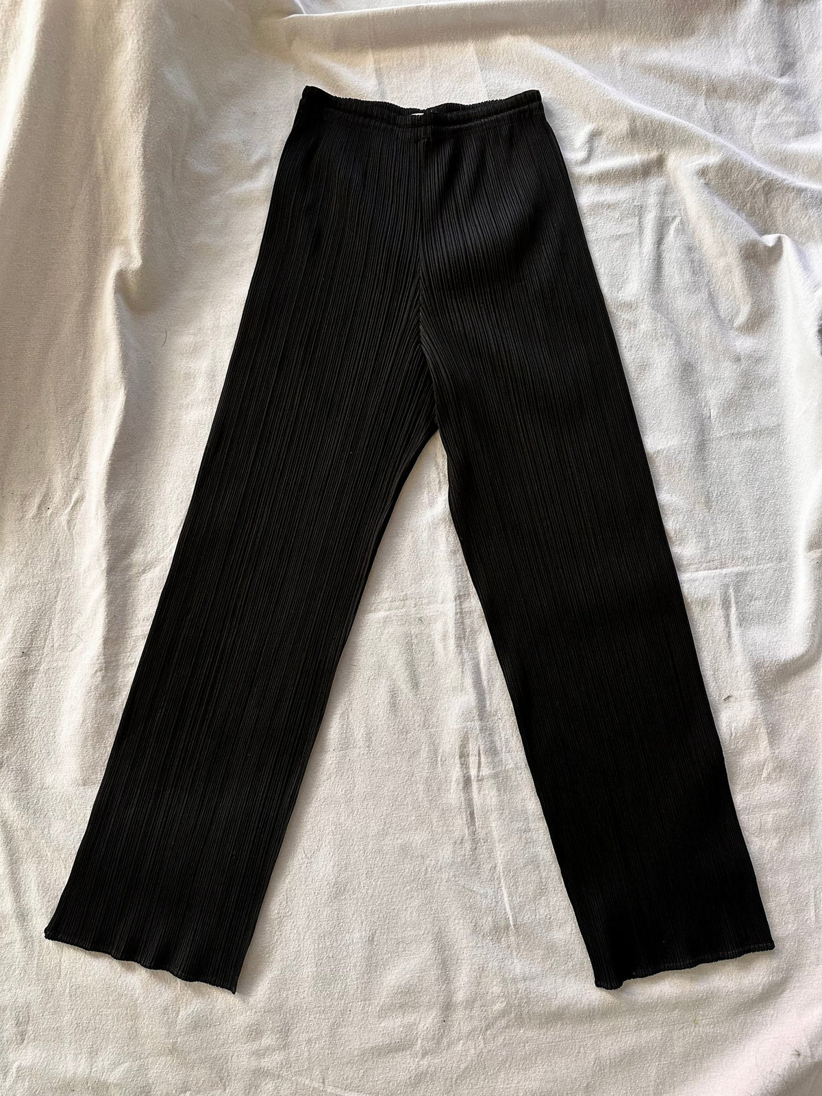 Issey Miyake Pleats Please Noir Trousers