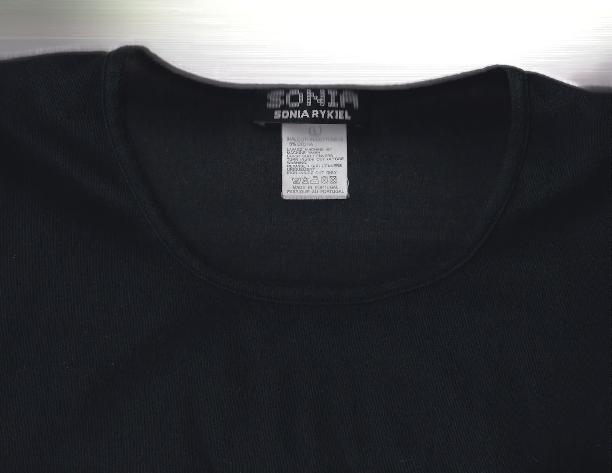 SONIA RYKIEL Black 'SONIA' Logo T-Shirt