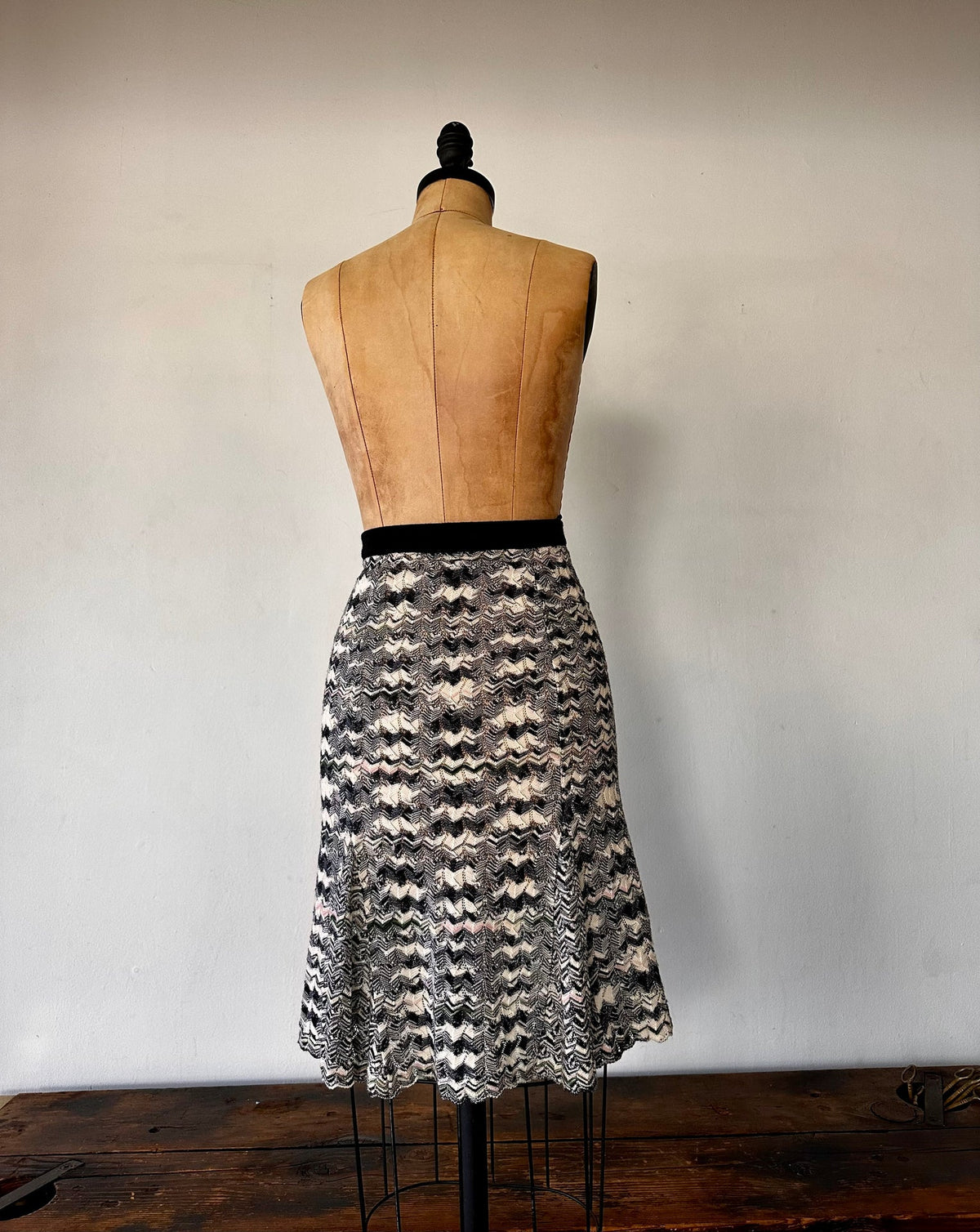 Missoni Noir & Blanc Knit Skirt