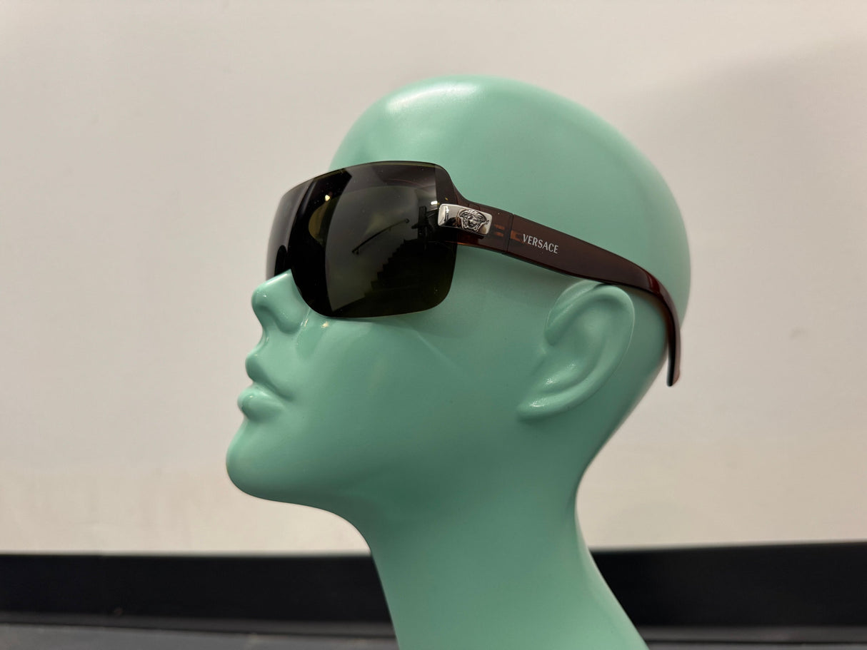 VERSACE Brown Shield Sunglasses