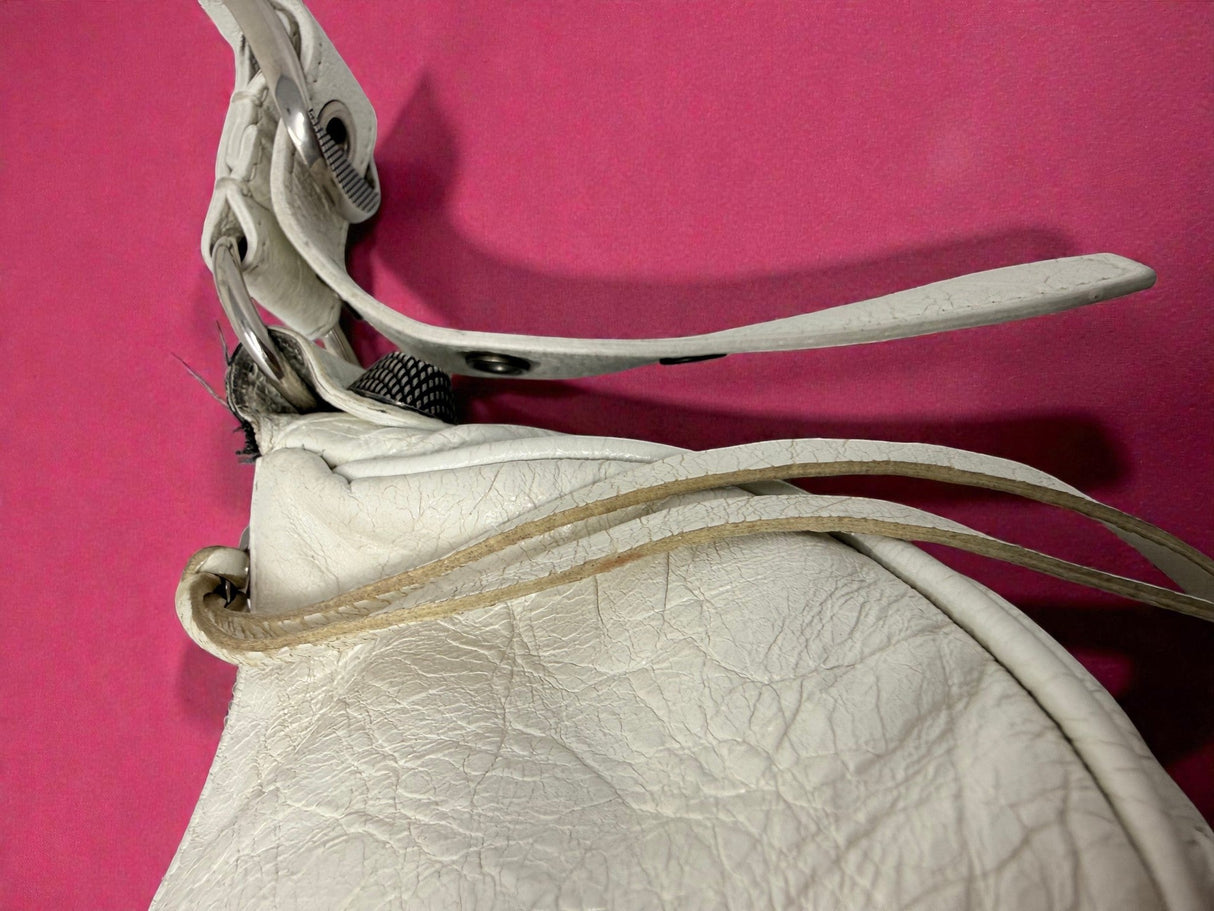 Balenciaga Le Cagole White Leather
