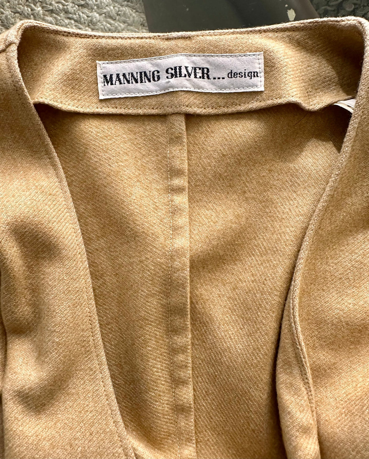 1970 Manning Silver Camel wool a-line Coat