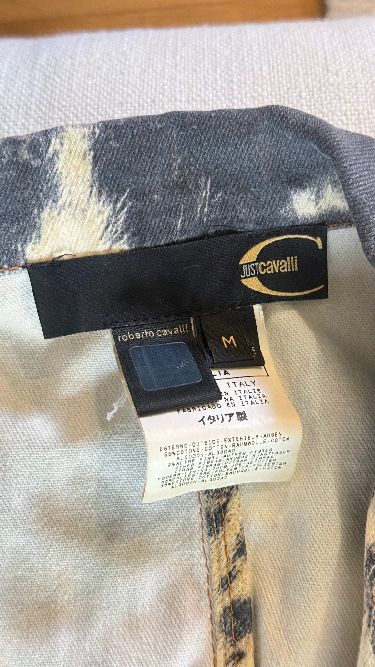 Cavalli cow print blazer