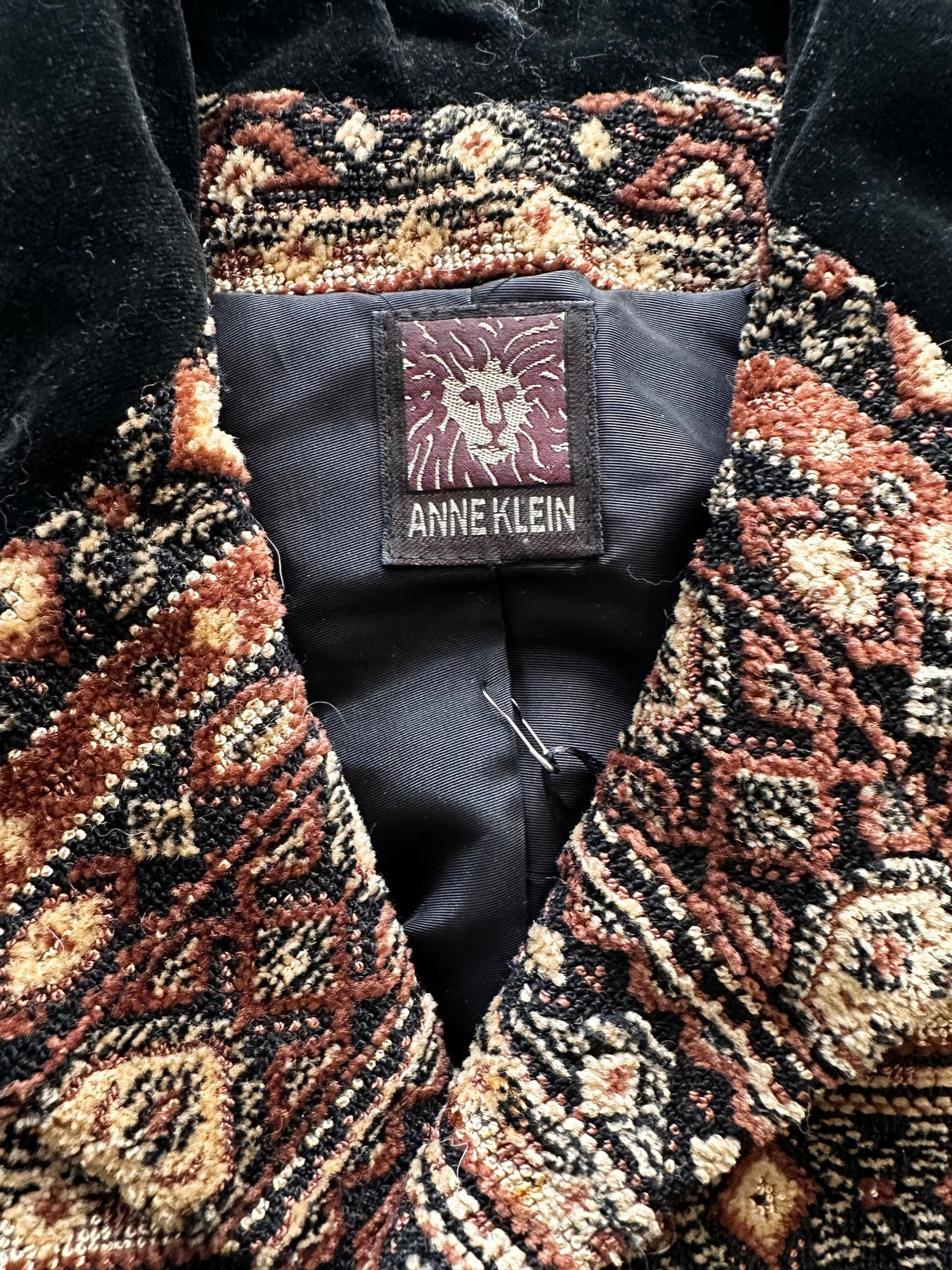 Anne Klein Tapestry Velvet Blazer