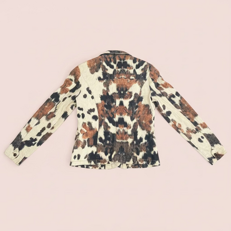 Cavalli cow print blazer