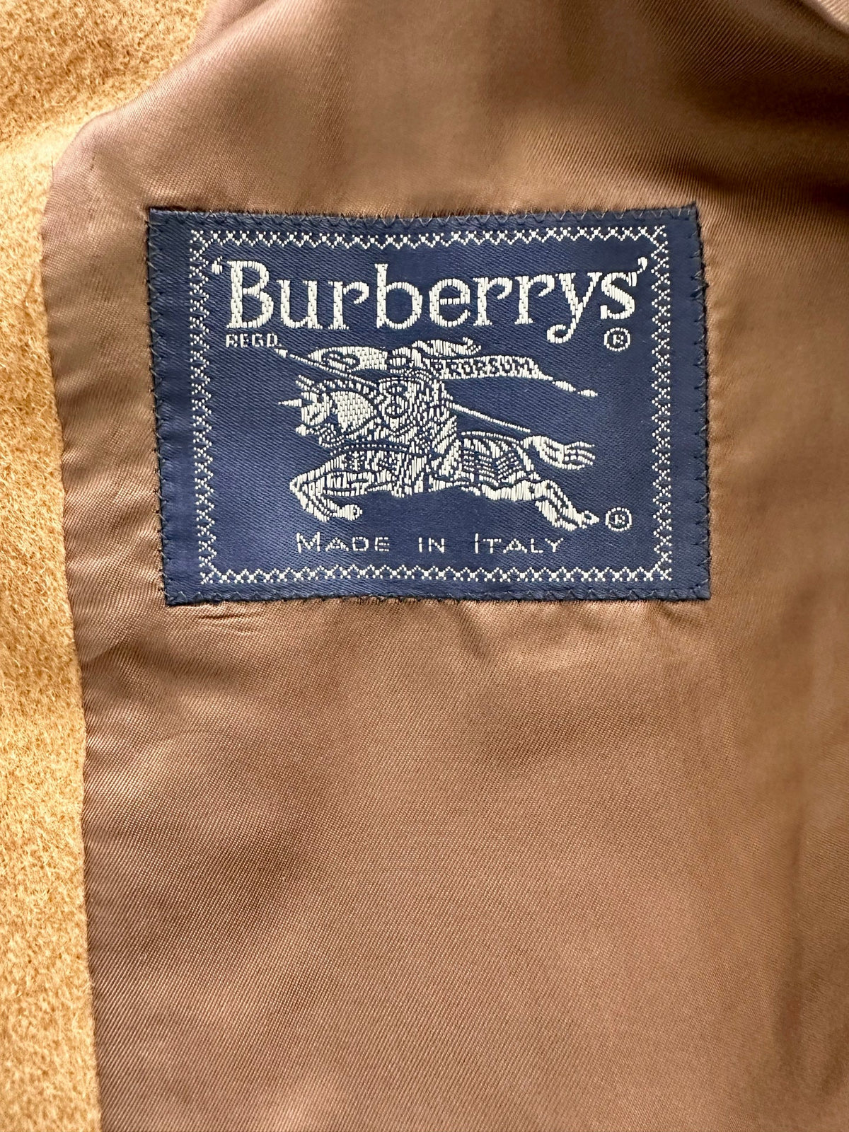 1970 Burberry Caramel Wool Skirt Set