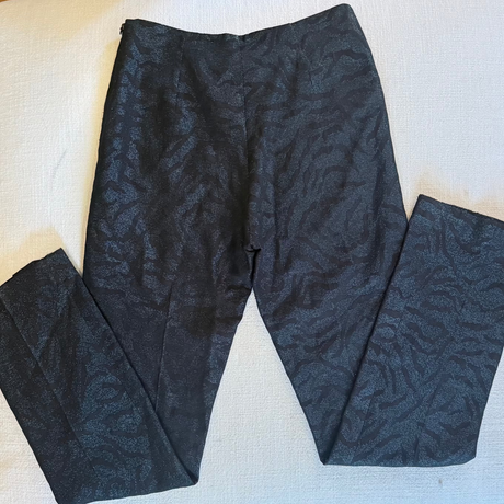 Alberto Makali Metallic Zebra Stripe Skinny Pants