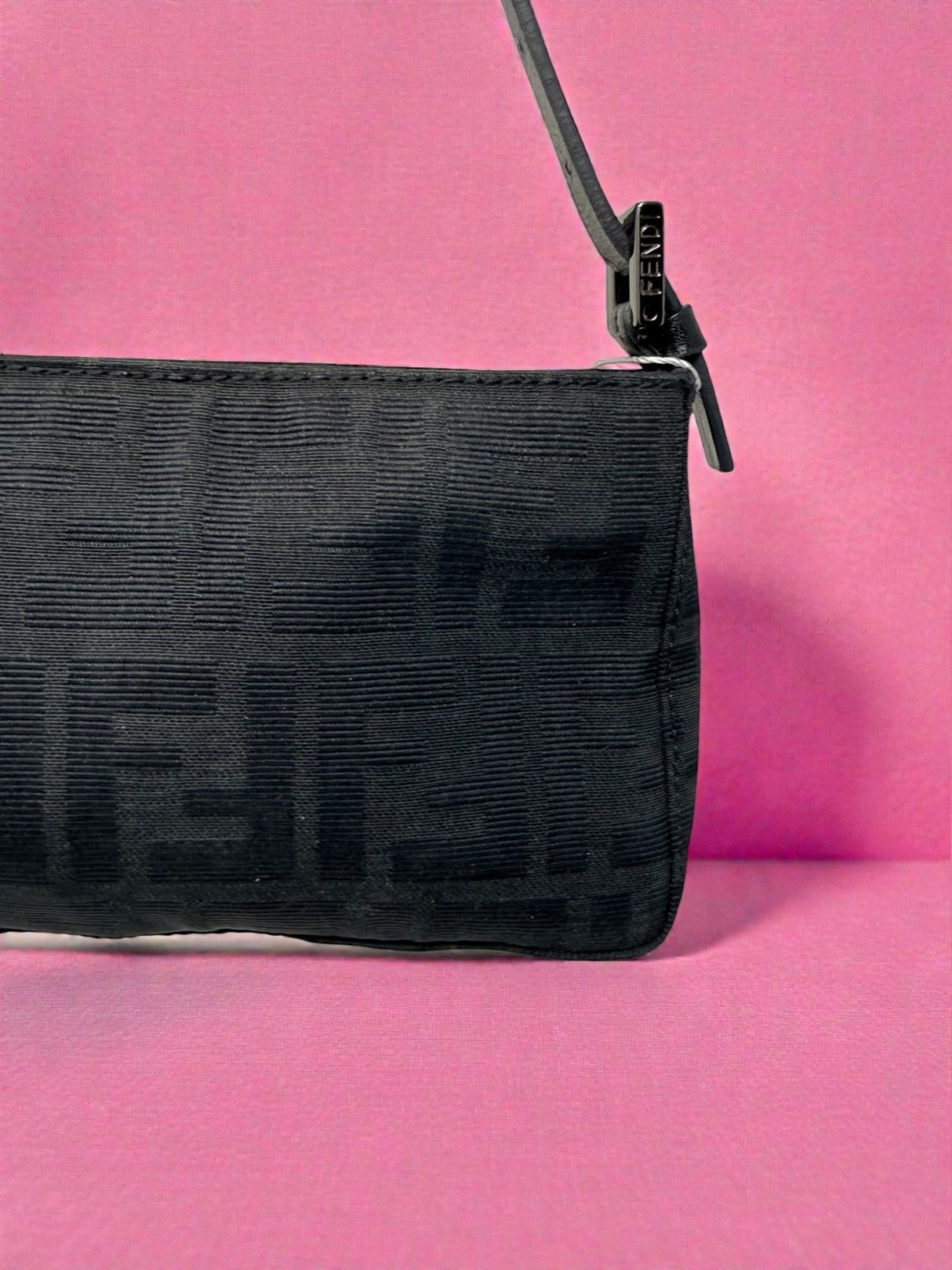 Fendi Zucca Pochette Black