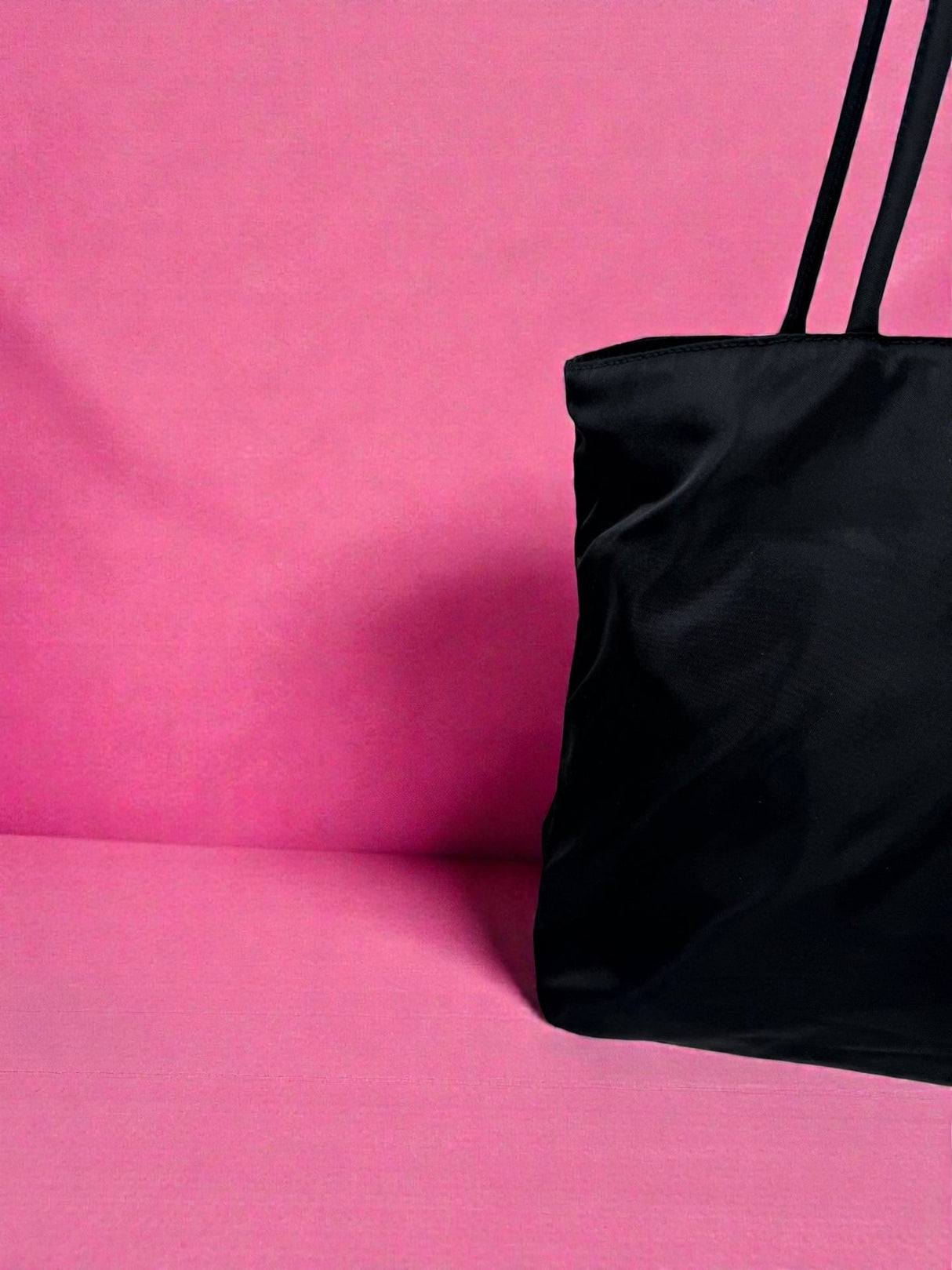 Prada Black Nylon Tote Bag