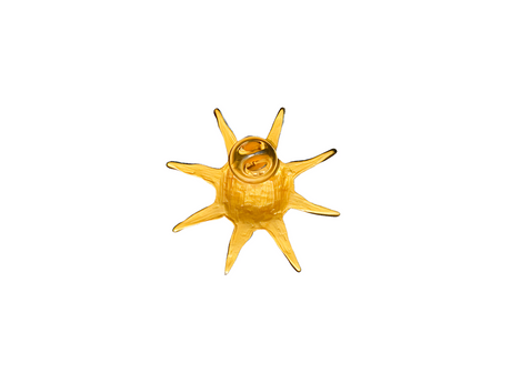 Gold Matte Sun Smiling Pin