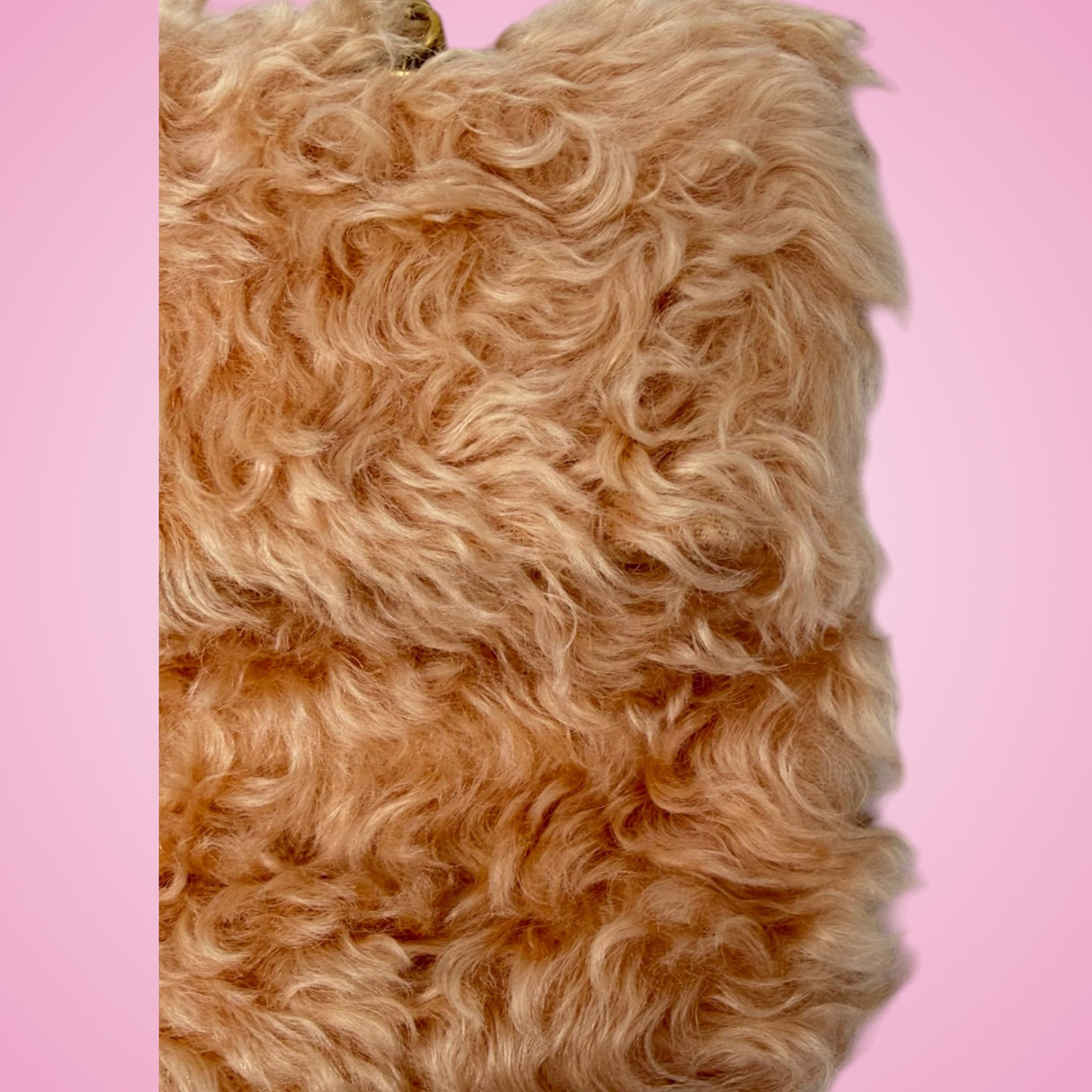 Chanel Light Pink Fuzzy Flap Shoulder Bag