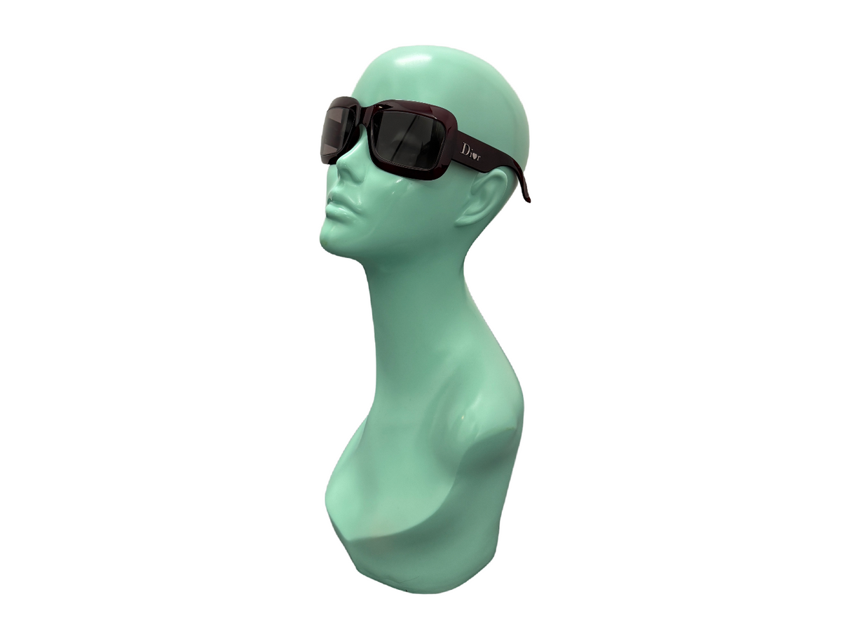 DIOR Burgundy Extralight2 Oversized Sunglasses
